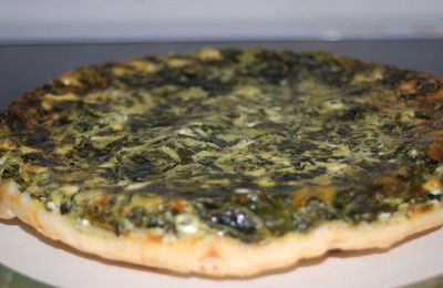 Tatin d'épinards à la féta et à la menthe