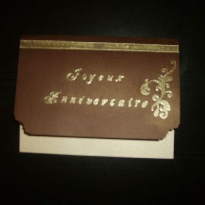 Embossage à chaud, voila ce que ça peut donner.