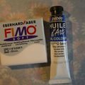 Fimo + peinture à l'huile !
