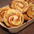 PALMIERS AUX ANCHOIS- ROULES JAMBON GOUDA