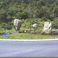 Rond-point à Gourbeyre (Guadeloupe)