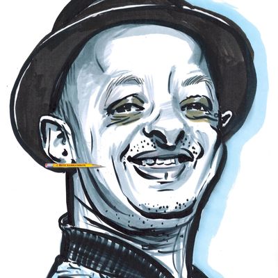 Booder caricature d'un humoriste français 2024