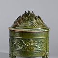 Pottery tripod incense burner, China, Eastern Han dynasty, 25 – 220