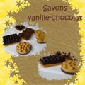 Savons vanille-chocolat