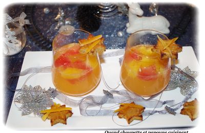 SOUPE D'AGRUMES AU CHAMPAGNE