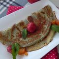 Crêpes aux deux ingrédients, sans gluten et sans lactose