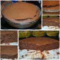 Gâteau fondant au chocolat et aux noix grillées