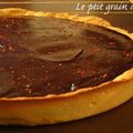 Tarte sablée au chocolat noir et piment d'espelette