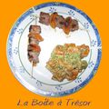 Brochettes de magrets et carottes persillées