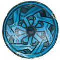 A Kashan black and turquoise bowl, Persia, circa 1200