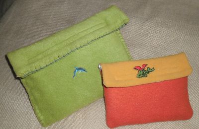 Pochettes bricolées (presque) vite fait...