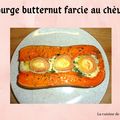 Courge butternut farcie au chèvre et miel