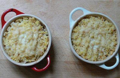 Cabillaud au curry, crumble de céréales et Parmesan