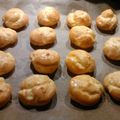 Petits choux pudding vanille et chocolat blanc