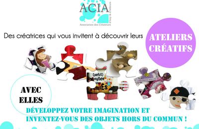 Ateliers Créatifs - 9 & 10 janvier prochains !!!!!