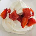 Pavlova aux fraises