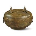 A bronze vessel and cover (Dui), Eastern Zhou dynasty, Warring States period