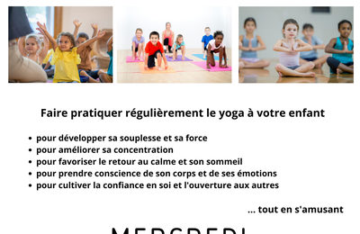 Nouveau : Cours de Yoga Enfants