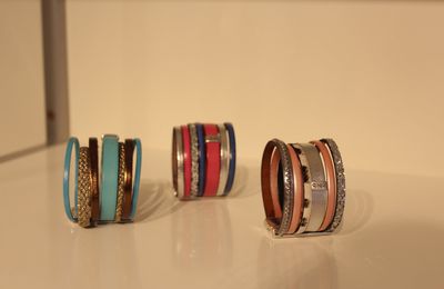 Nouvelle collection de bijoux cuir et métal argenté!