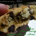 Vegan cookies (sans œuf) : choco-courgette, pesto de menthe et citron vert