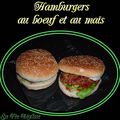 Hamburgers au boeuf et au maïs