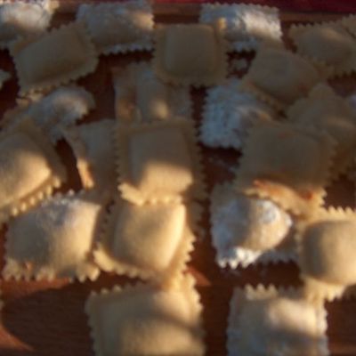 raviollis maison à la viande épicé