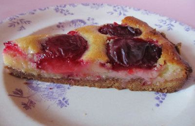 Tarte aux prunes et amandes