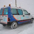Ambulance marocaine sous la neige