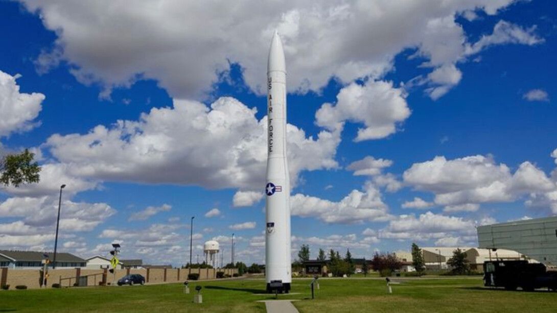 Missile LGM-30G Minuteman III au musée de la base aérienne de Malmstrom dans le Montana, États-Unis