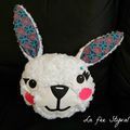 un coussin lapin pour une jolie princesse!