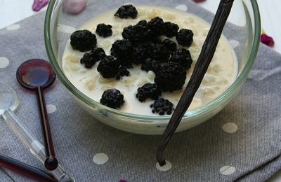 Riz au lait aux mûres sauvages 