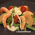 Salade de gambas aux agrumes