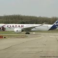 Aéroport: Toulouse-Blagnac(TLS-LFBO): Airbus Industrie: Airbus A350-941: F-WZNW: MSN:004. Livrée QATAR.