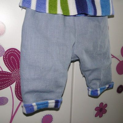 Pantalon assorti au cache-coeur