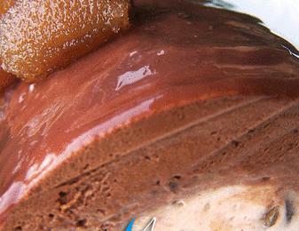 Bûche Chocolat, Marrons Glacés Maison !