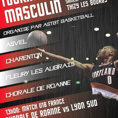 TOURNOI NATIONAL U15 masculins  le samedi 4 janvier 2014