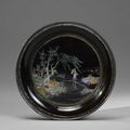 Round Plate with Figures in Landscapes, Mid-Qing dynasty (18th century)