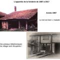 Construction de l'appentis de 1987 à 2017