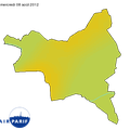 Prévisions de la qualité de l'air pour le mercredi 8 août 2012