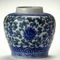 Jar with lotus scrolls, Ming dynasty (1368-1644), Reign of the Jiajing emperor (1522-1566)