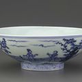 Blue-and-White Bowl, Xuande mark and period (1426 – 1436), Ming dynasty (1368 – 1644)