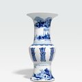 A blue and white yenyen vase, Kangxi period