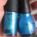 MAC Plasma Blue vs SINFUL Love Nails