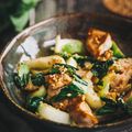 Poulet au chou pak choi