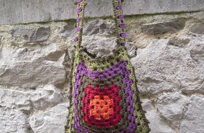 Granny square pour un sac