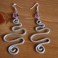 Boucles d'oreilles serpentin