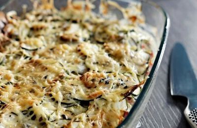 Gratin de courgettes au Roquefort