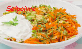 SALADE DE CAROTTES ET COURGETTES .