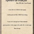 Scrap Bac ES : 1ère épreuve Français