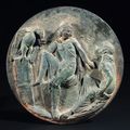 Un miroir représentant Ganymède & une statuette acéphale de l'ancienne collection Roger Peyrefitte 